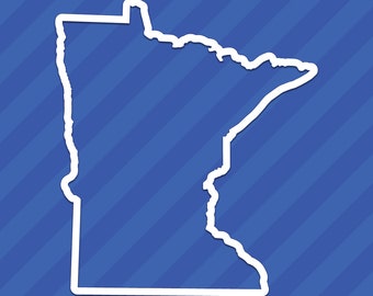 Minnesota MN State Outline Vinyl Decal Sticker
