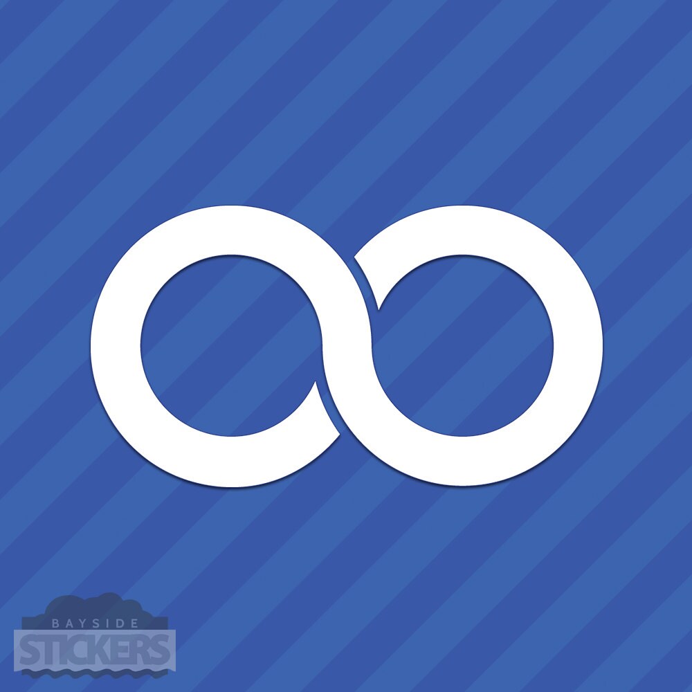 Infinity With Check Sticker Infinity Symbol Vinyl Decal Sticker - Etsy