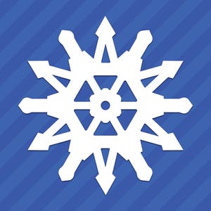 Snowflake Vinyl Decal Sticker