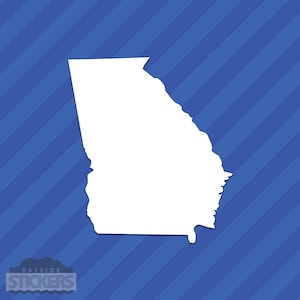 Buy Georgia State Map Die Cut Sticker