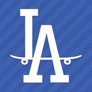 Los Angeles Skateboard Vinyl Decal Sticker LA Dodgers California SoCal
