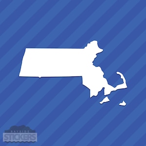 Massachusetts MA State Outline Vinyl Decal Sticker