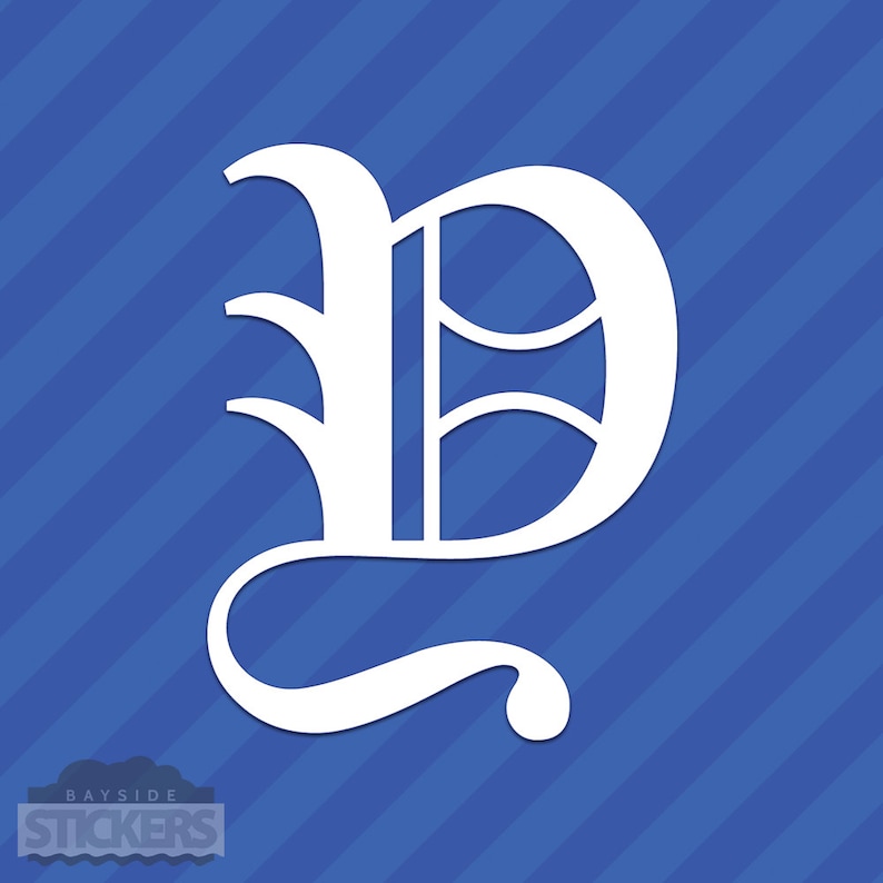 Old English Letter Y Initial Vinyl Decal Sticker Diploma Old English Letter Y Initial Vinyl Decal Sticker Diploma