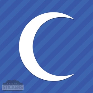 Crescent Moon Vinyl Decal Sticker