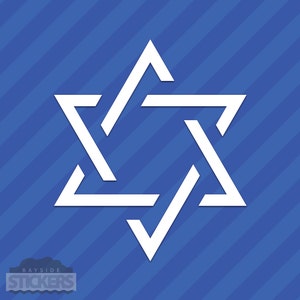 Star Of David Symbol Vinyl Decal Sticker Religion Jewish Judaism