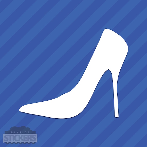 Stiletto High Heel Shoe Vinyl Decal Sticker Etsy