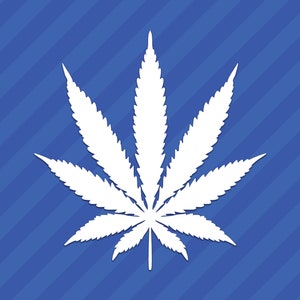 Pot Leaf Vinyl Decal Sticker