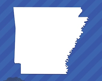 Arkansas AR staat overzicht Vinyl Decal Sticker