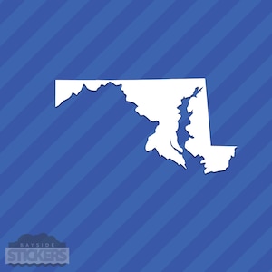 Maryland MD State Outline Vinyl Decal Sticker