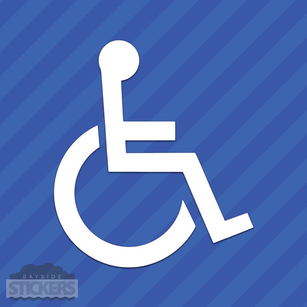 Handicap Symbol Vinyl Decal Sticker Wheelchair Disabled