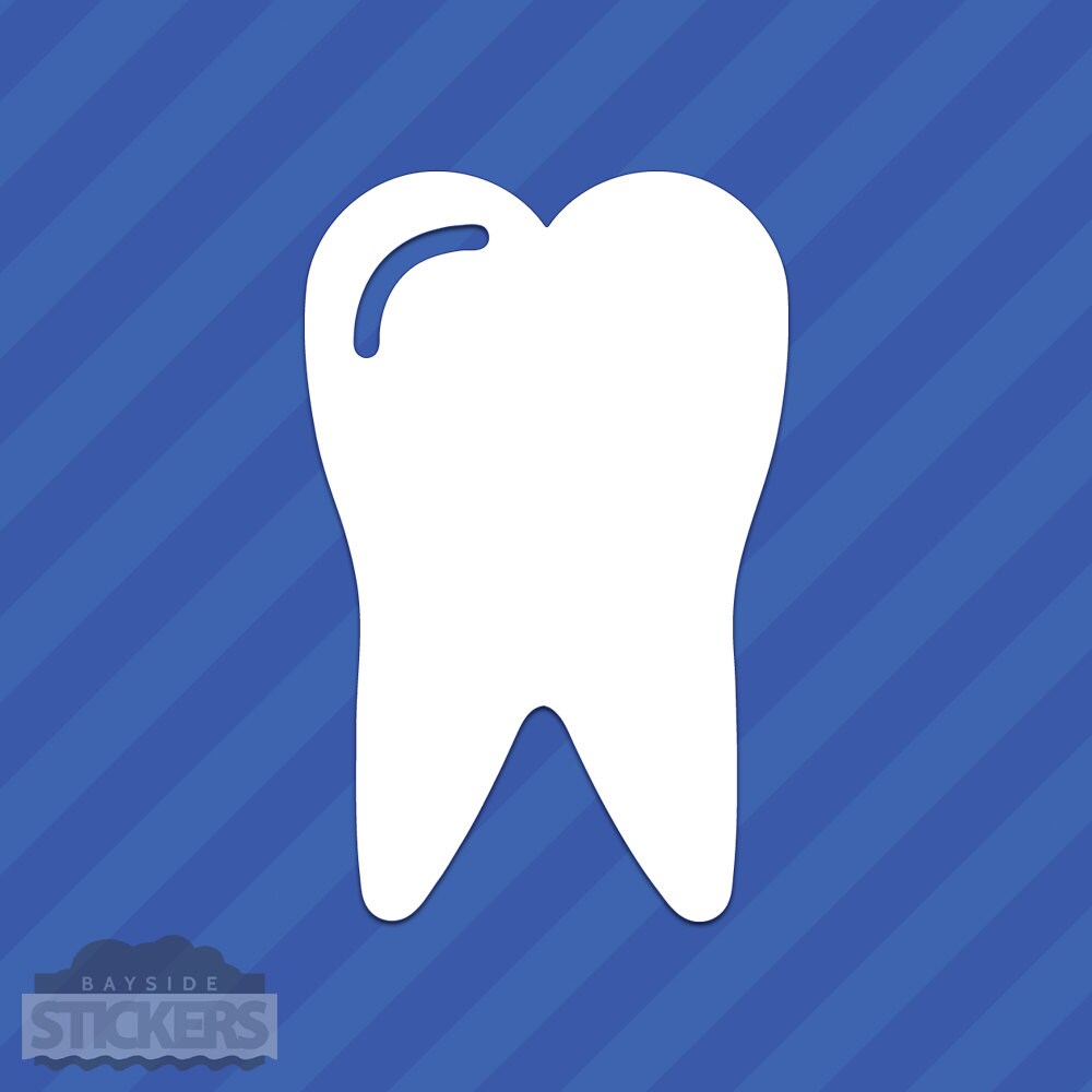 Tooth Transparent Sticker Tooth Vinyl Decal Sticker - Etsy