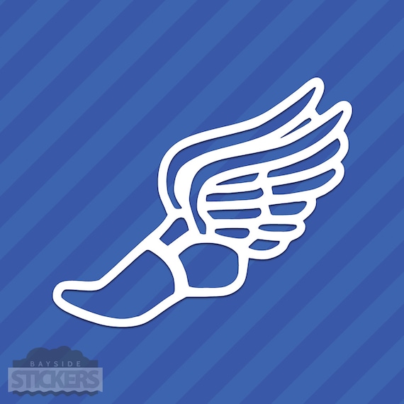 Atletiek schoen Vinyl Decal Sticker Cross Country - Etsy Nederland