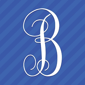 Pegatina de vinilo Vine Letter B Monogram