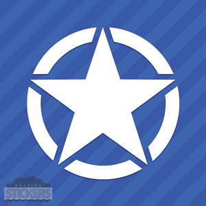 Army Military Star Symbol Vinyl Decal Sticker