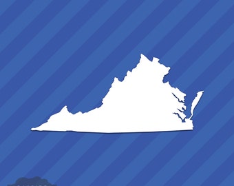 Virginia VA State Outline Vinyl Decal Sticker