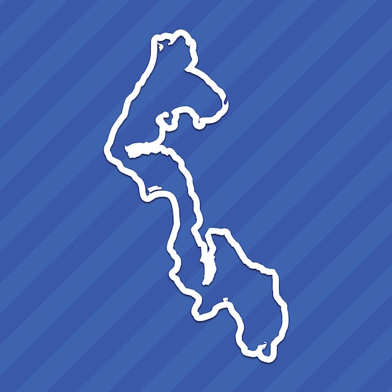 Whidbey Island Outline Vinyl Decal Sticker