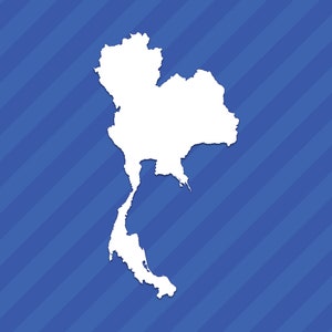 Thailand Outline Vinyl Decal Sticker