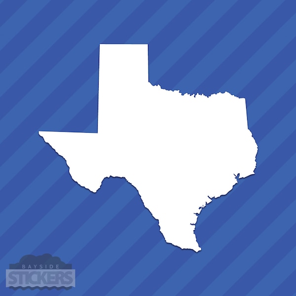 Texas TX State Outline Vinyl Decal Sticker