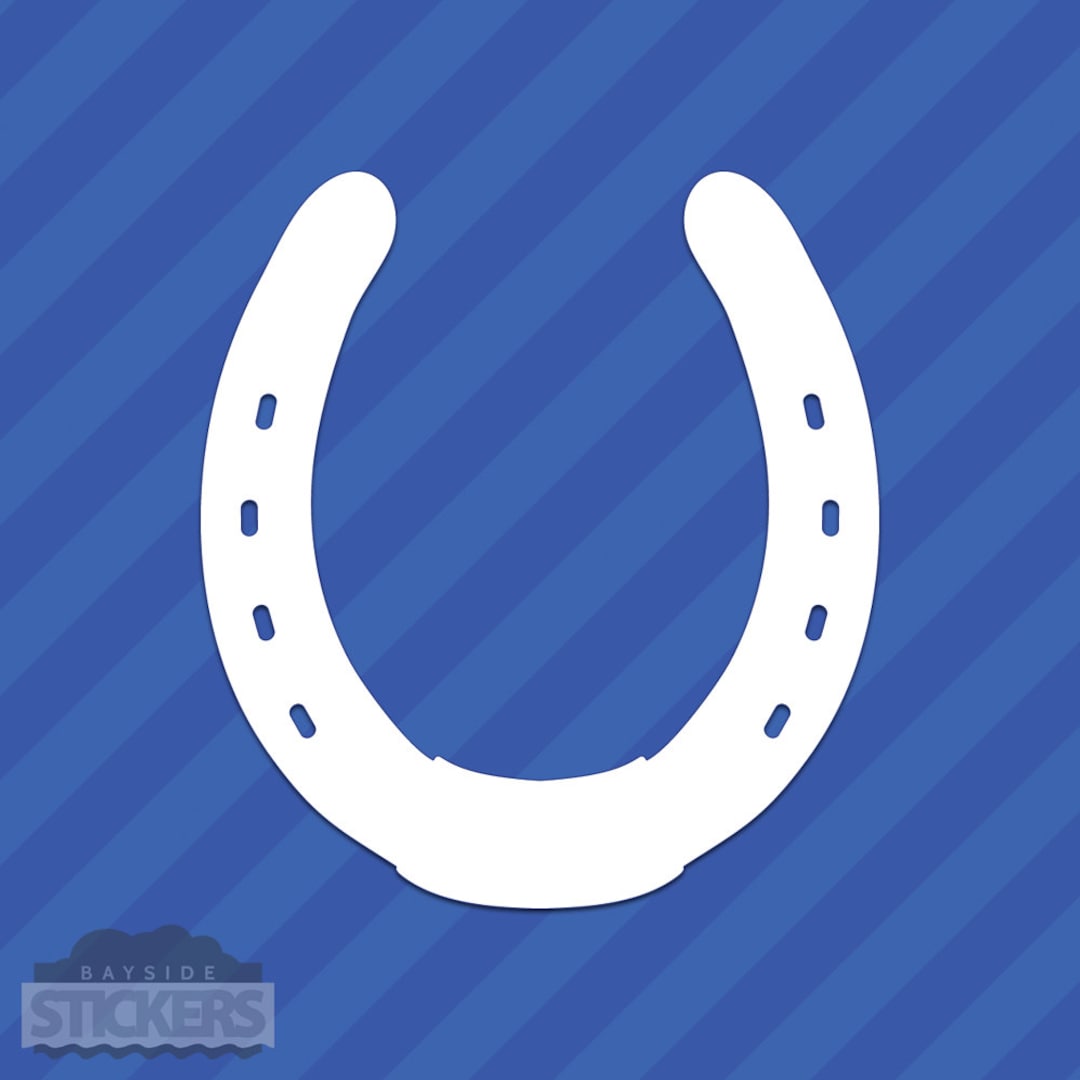 Horseshoe Vinyl Decal Sticker Etsy