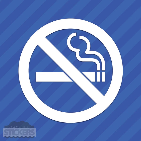 No Smoking Symbol Decal Sticker Business Warning Sign