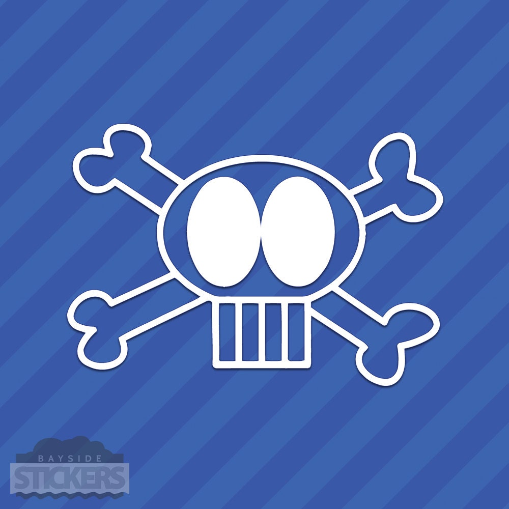 Crossbones Sticker Crossbones Skull Vinyl Decal Sticker Bones Pirates - Etsy