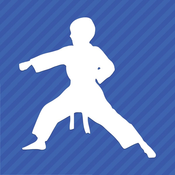 Karate Martial Arts Vinyl Decal Sticker