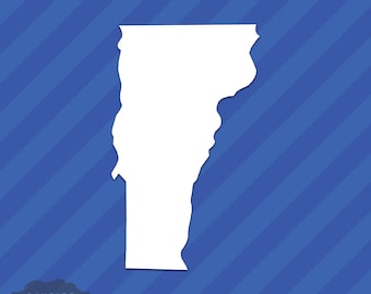 Vermont VT esquema estado vinilo calcomanía etiqueta