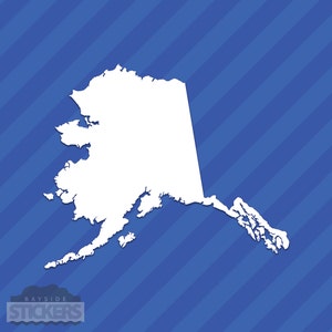 Alaska AK State Outline Vinyl Decal Sticker
