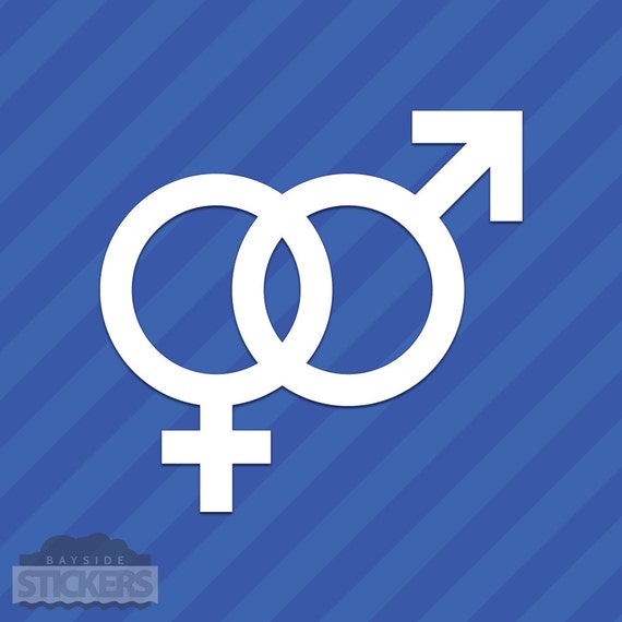 Male Female Gender Symbol Vinyl Decal Sticker Heterosexual Etsy Male Female Gender Symbol Vinyl Decal Sticker Heterosexual Etsy