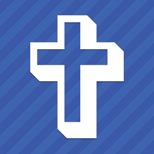 Religious Cross Vinyl Decal Sticker