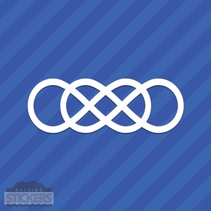 Double Infinity Symbol Vinyl Aufkleber Aufkleber