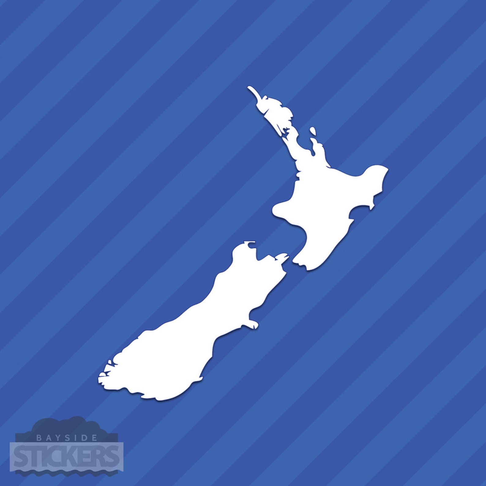 New Zealand State Outline Vinyl Decal Sticker Etsy