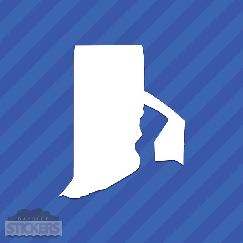 Ri Icon Sticker Rhode Island RI State Outline Vinyl Decal Sticker - Etsy