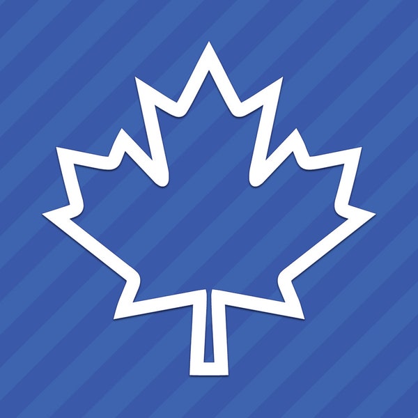 Canadian Maple Leaf Outline Vinyl Decal Sticker Canada