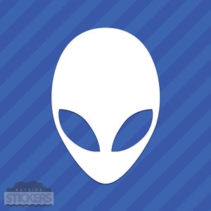 Alien Head Vinyl Decal Sticker