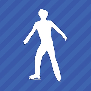 Figure Skater Vinyl Decal Sticker
