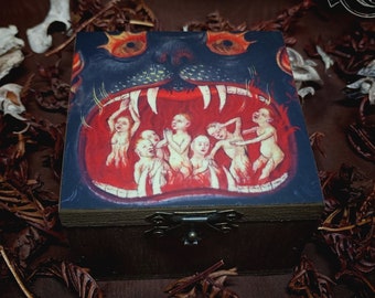 Kleine handgemachte Box - Boca del Inferno -