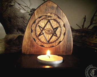 Candle holder - Thelema Ouroboros -