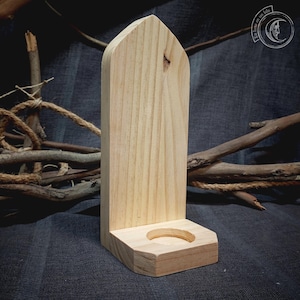 Wall Candle holder - rustic decor, cosy, candelabra, antique, cottagecore aesthetic, home, light, barn decoration, gothic, medieval, wooden,