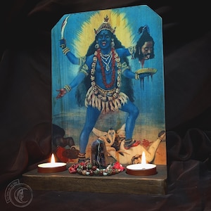 Rituell altarljushållare - Maha Kali -