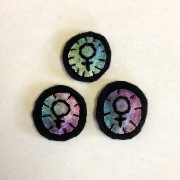 Embroidered Mini Feminist Symbol Patch