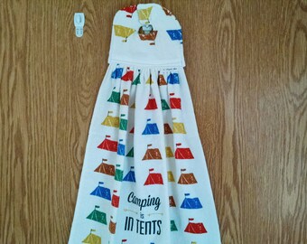 Camping hanging kitchen towel