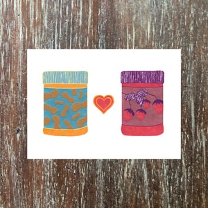 carte de célébration de mariage amusant, « félicitations pour votre sandwich de vie » pour un couple aussi emblématique qu’un beurre d’arachide et de gelée