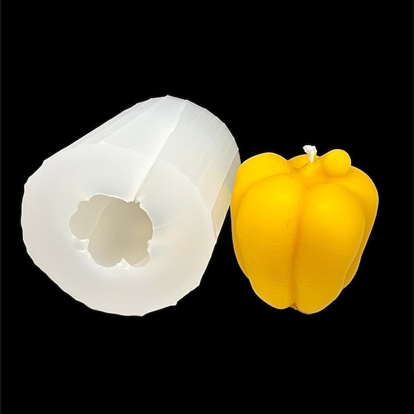 3D Silicone pepper Mold - candle soap resin mold