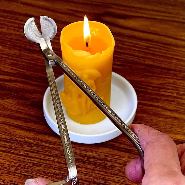 6” stainless steel candle wick trimmer cutter