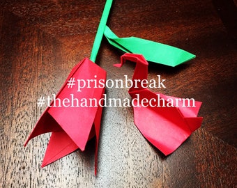 Origami Crane Origami Rose Crane Origami Bird Paper Etsy