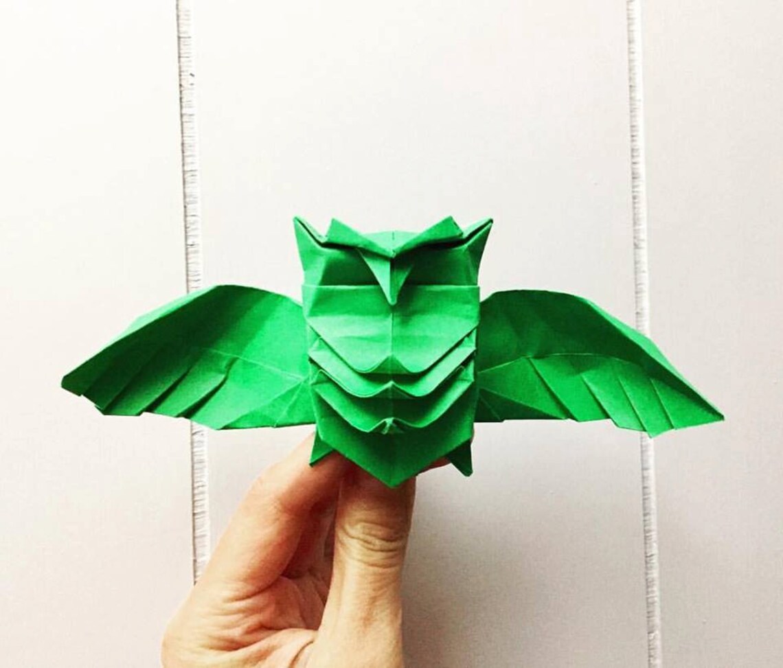 Origami Owl Paper Owl Owl decor Owl gift origami Etsy