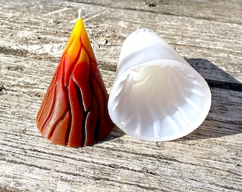 3,5" Silikonform Vulkan - Kerzenseife Harzform