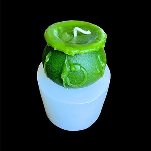 3D Silicone witch’s brew cauldron mold for ritual spiritual magic candle - Halloween mold