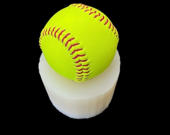 Moule de softball 3D en silicone - moule en résine de savon bougie